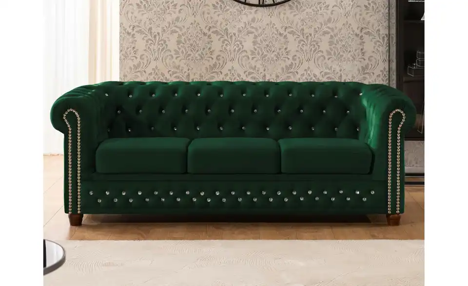 S-STYLE Chesterfield Einzelsofa Cleo Blink, in Wohnsituation