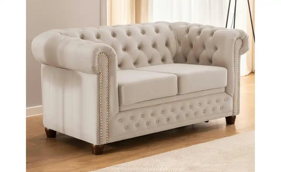 S-STYLE Chesterfield Einzelsofa Cleo Blink, in Wohnsituation