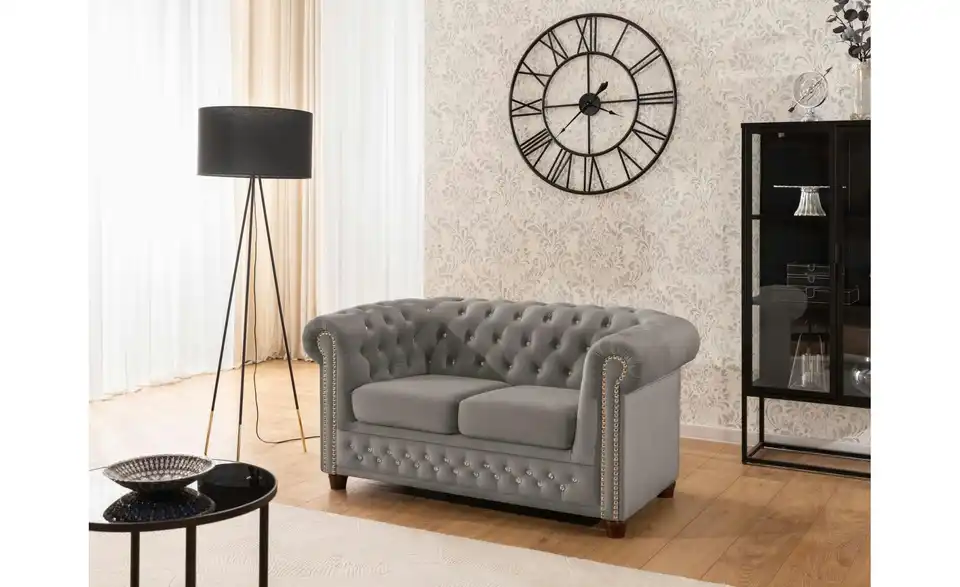 S-STYLE Chesterfield Einzelsofa Cleo Blink, in Wohnsituation