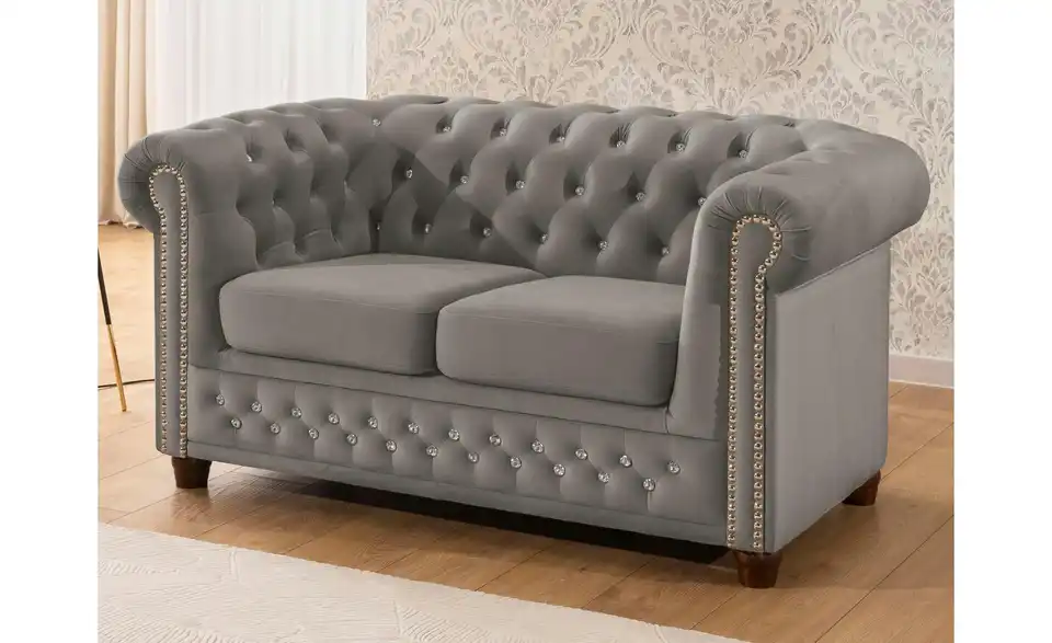 S-STYLE Chesterfield Einzelsofa Cleo Blink, in Wohnsituation