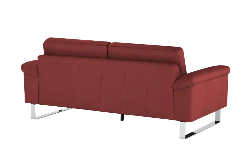 Max Schelling Ledersofa Maximum mit Kufengestell, Rückansicht