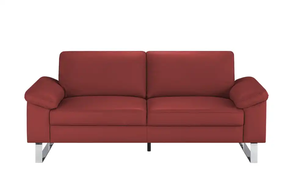 Max Schelling Ledersofa Maximum mit Kufengestell, Frontansicht