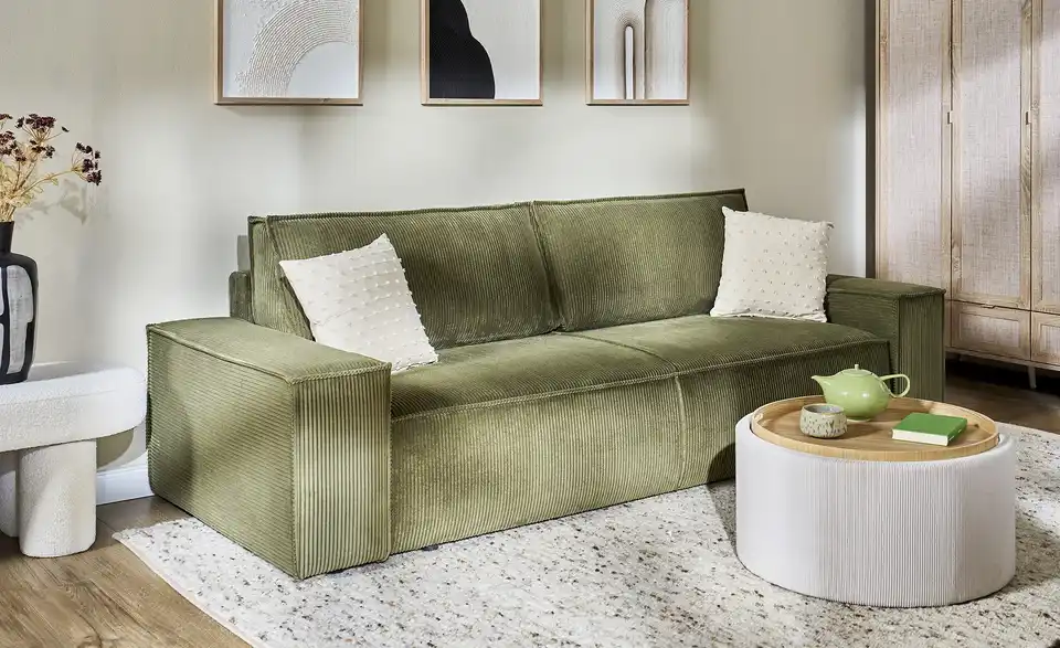 Primo Schlafsofa Fjord mit Bettkasten, in Wohnsituation