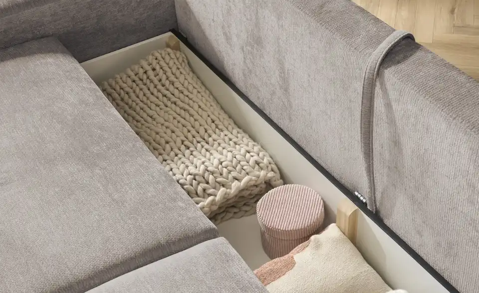 Primo Schlafsofa Bouli mit Bettkasten, Detailansicht