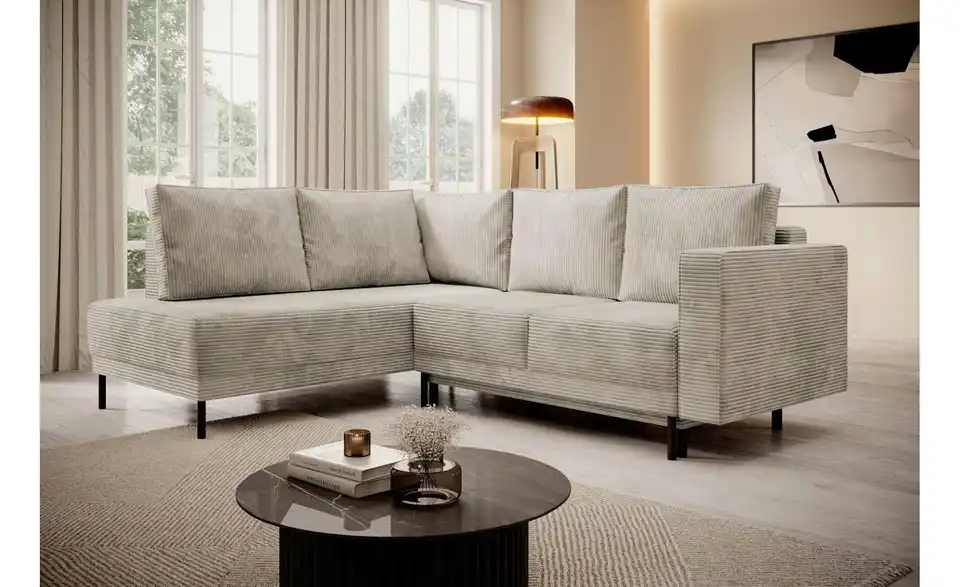 Selsey Ecksofa Rodario mit Schlaffunktion, in Wohnsituation