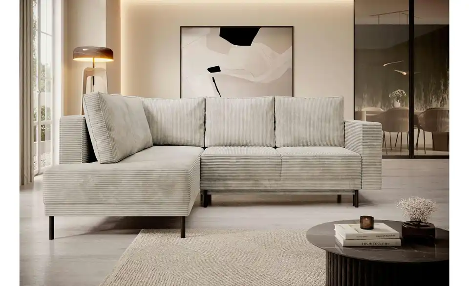 Selsey Ecksofa Rodario mit Schlaffunktion, in Wohnsituation