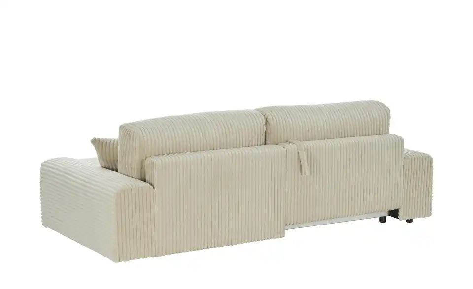 Ecksofa Jolena im modernen Breitcord, Rückansicht