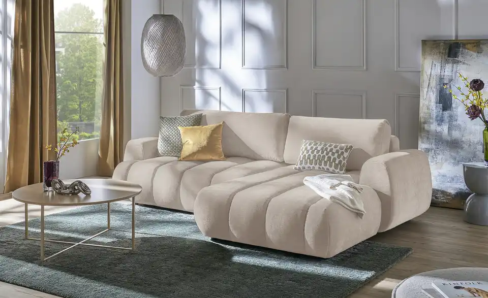Primo Ecksofa Passo mit Schlaffunktion, in Wohnsituation
