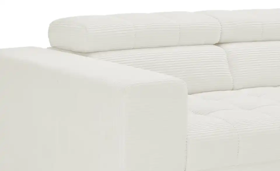 Ecksofa Arte mit verstellbaren Kopfstützen, Detailansicht