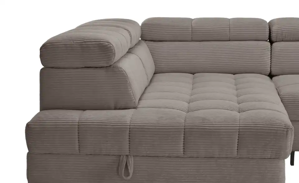 Ecksofa Arte mit verstellbaren Kopfstützen, Detailansicht