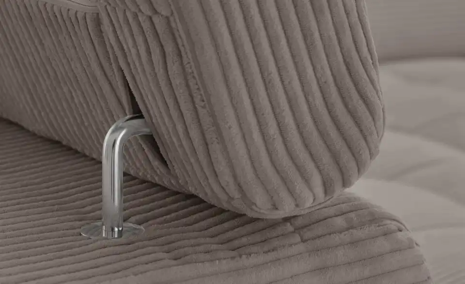 Ecksofa Arte mit verstellbaren Kopfstützen, Detailansicht