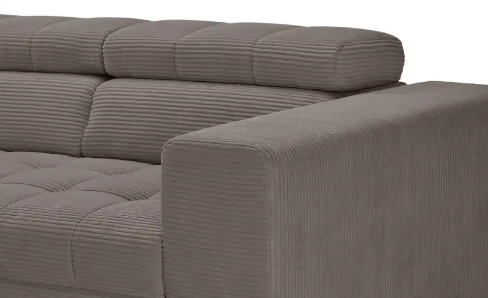 Ecksofa Arte mit verstellbaren Kopfstützen, Detailansicht