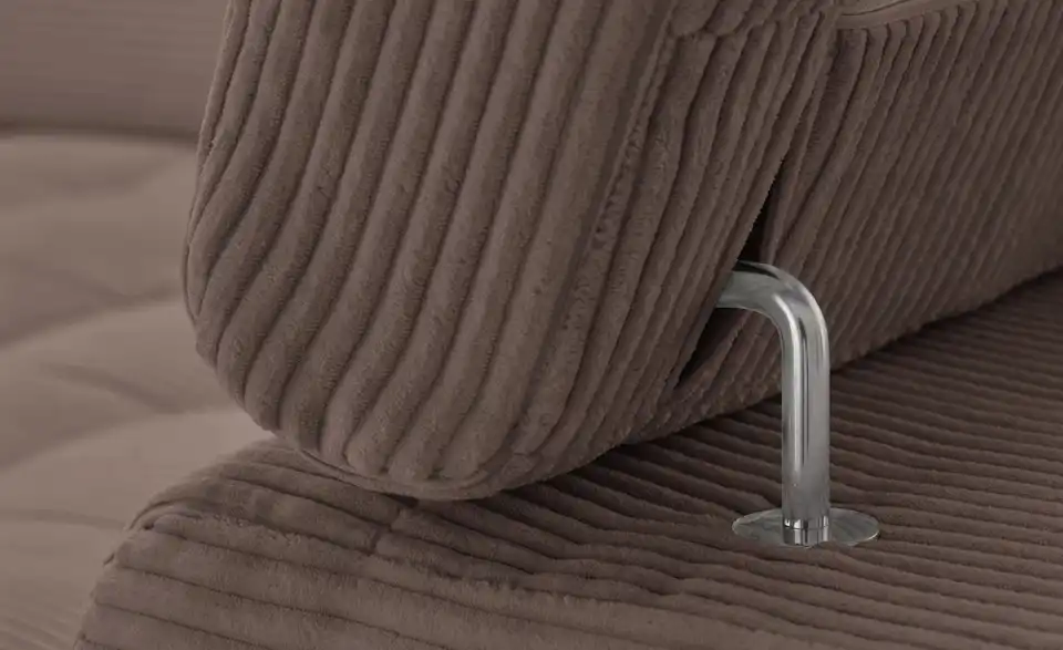 Ecksofa Arte mit verstellbaren Kopfstützen, Detailansicht