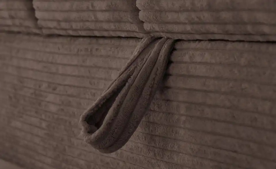 Ecksofa Arte mit verstellbaren Kopfstützen, Detailansicht