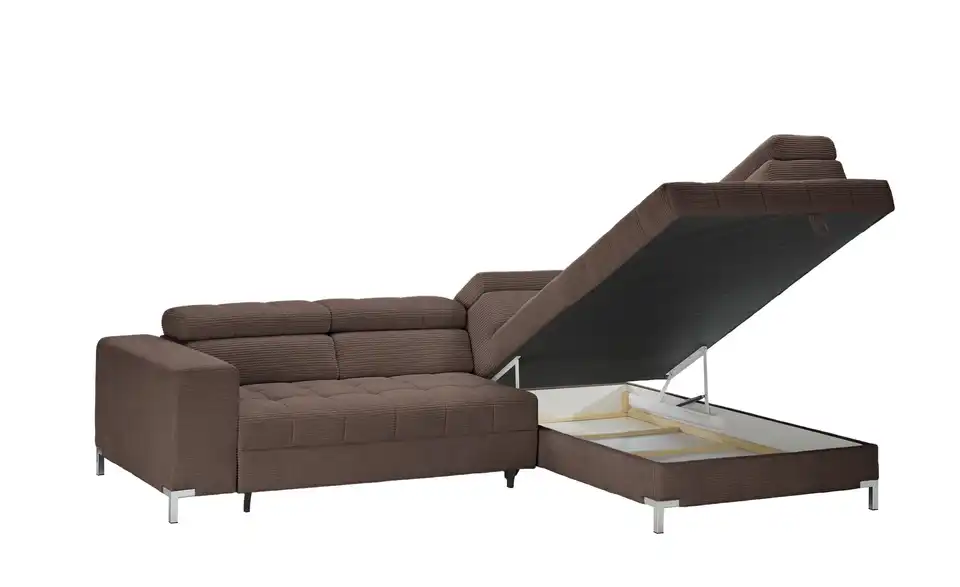 Ecksofa Arte mit verstellbaren Kopfstützen, Funktionsansicht