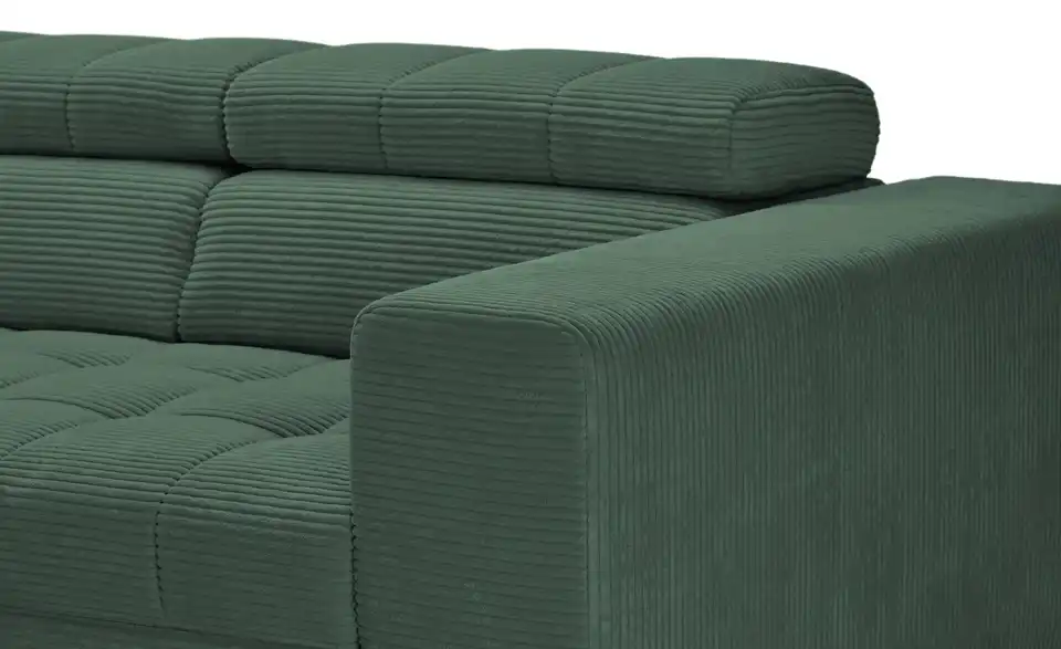 Ecksofa Arte mit verstellbaren Kopfstützen, Detailansicht