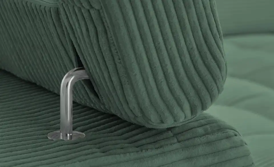 Ecksofa Arte mit verstellbaren Kopfstützen, Detailansicht