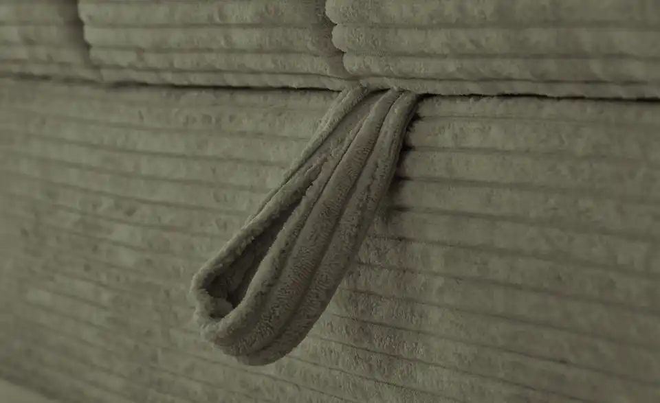 Ecksofa Arte mit verstellbaren Kopfstützen, Detailansicht