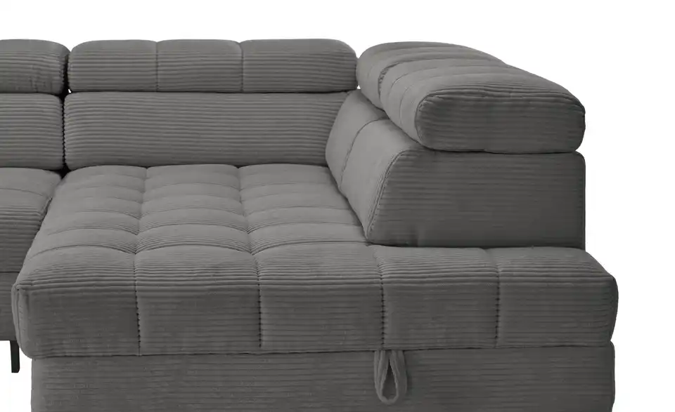 Ecksofa Arte mit verstellbaren Kopfstützen, Detailansicht