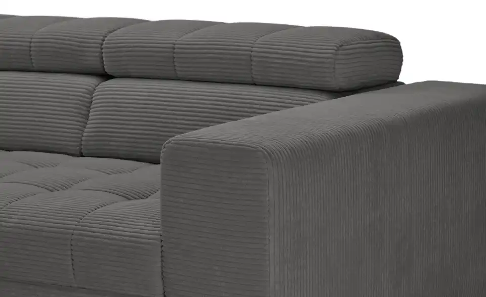 Ecksofa Arte mit verstellbaren Kopfstützen, Detailansicht