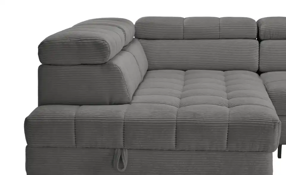 Ecksofa Arte mit verstellbaren Kopfstützen, Detailansicht