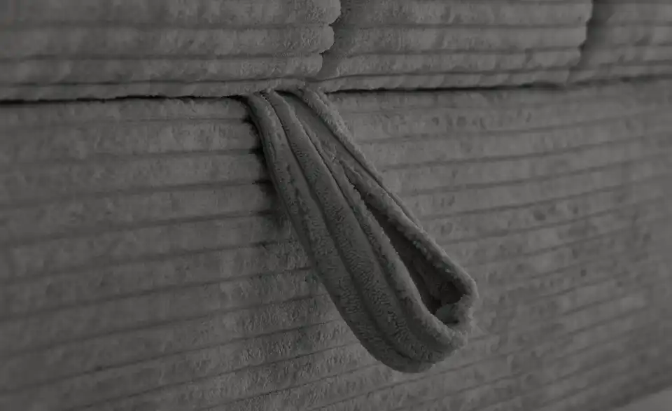 Ecksofa Arte mit verstellbaren Kopfstützen, Detailansicht