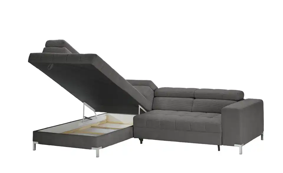 Ecksofa Arte mit verstellbaren Kopfstützen, Funktionsansicht