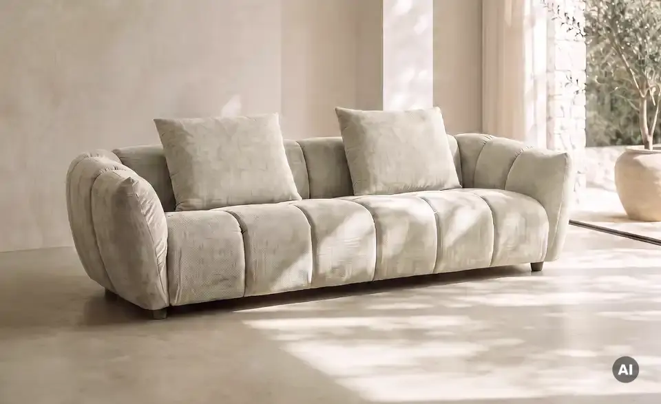 Sofa Olia inklusive Hocker, in Wohnsituation