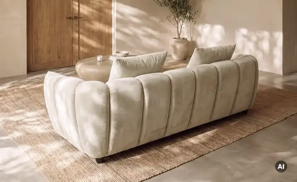 Sofa Olia inklusive Hocker, Rückansicht