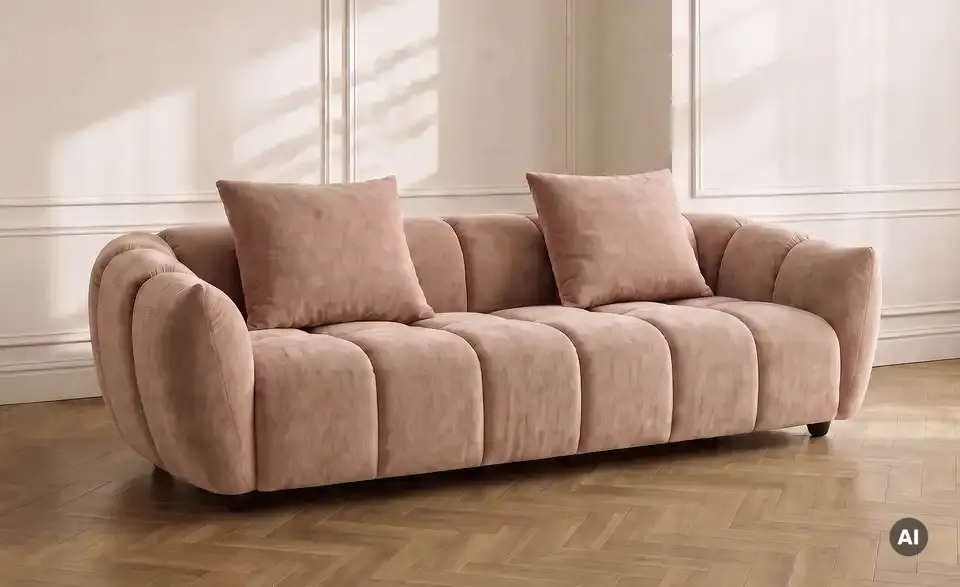 Sofa Olia inklusive Hocker, in Wohnsituation