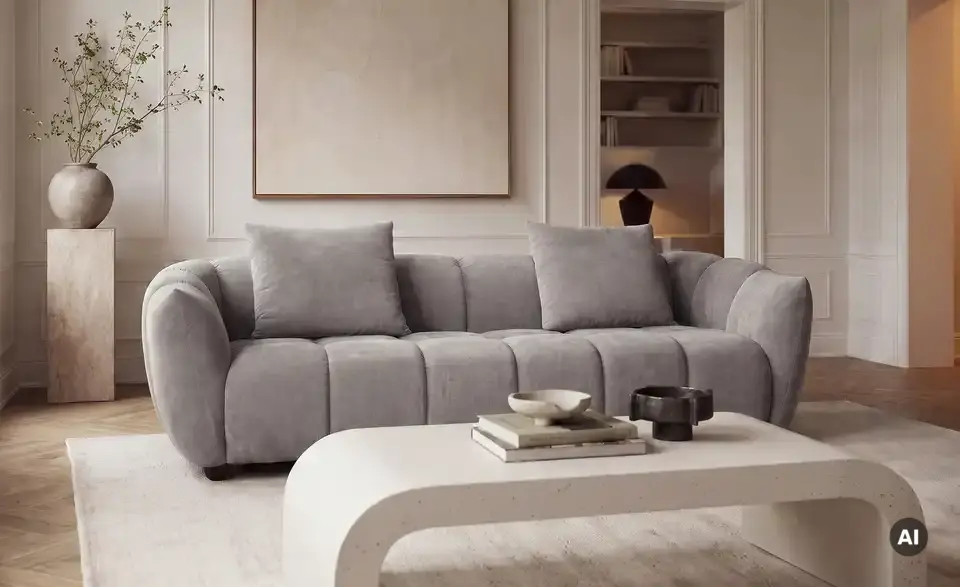 Sofa Olia inklusive Hocker, in Wohnsituation