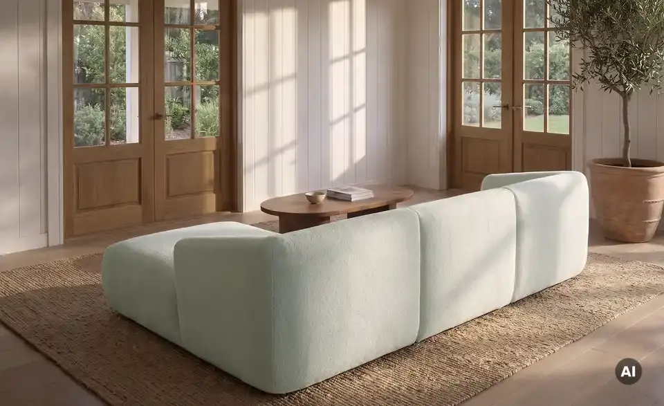 Ecksofa Amalia, Rückansicht