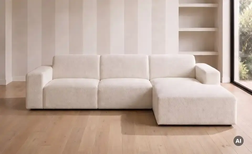 Ecksofa Alma, in Wohnsituation