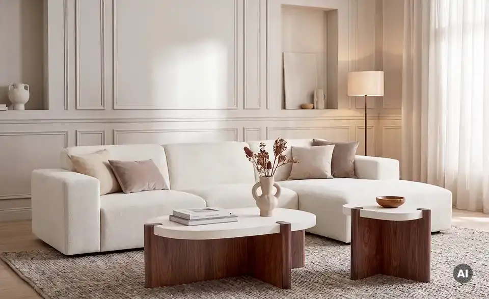Ecksofa Alma, in Wohnsituation