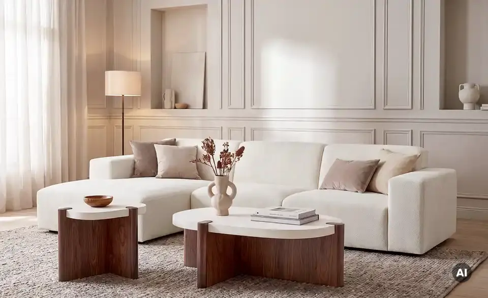 Ecksofa Alma, in Wohnsituation