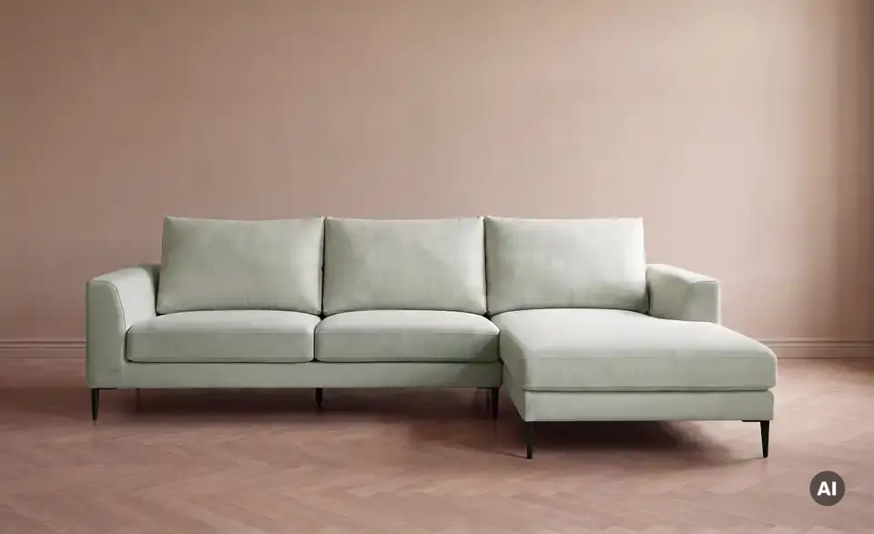 Ecksofa Tilia, in Wohnsituation