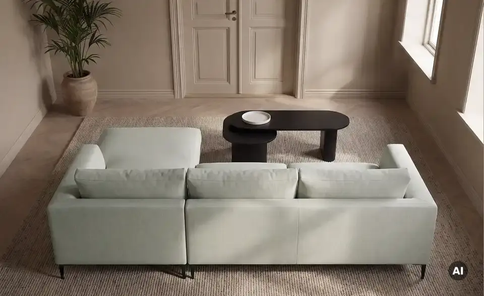 Ecksofa Tilia, Rückansicht