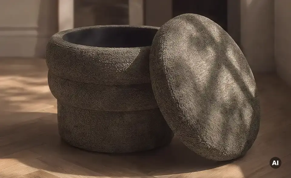 Hocker Leni mit Stauraum, Detailansicht