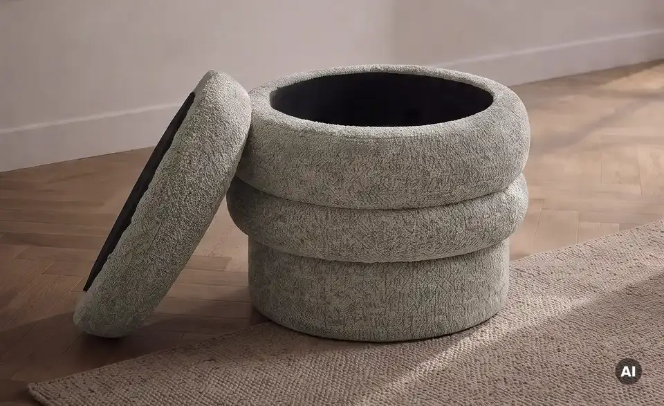 Hocker Leni mit Stauraum, Detailansicht