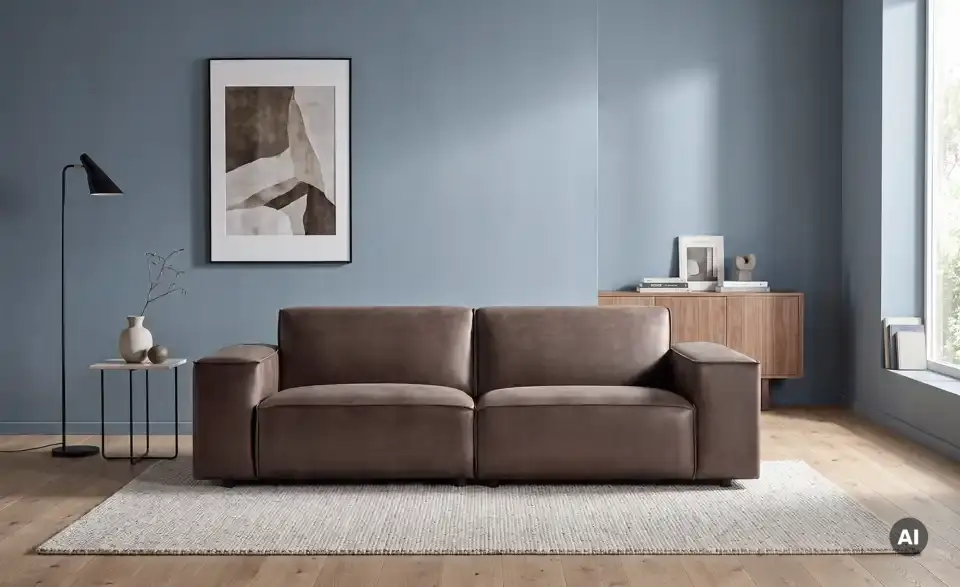 Big Sofa Violet, in Wohnsituation