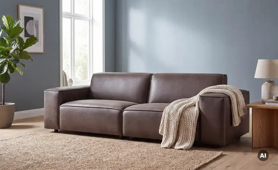 Big Sofa Violet, in Wohnsituation