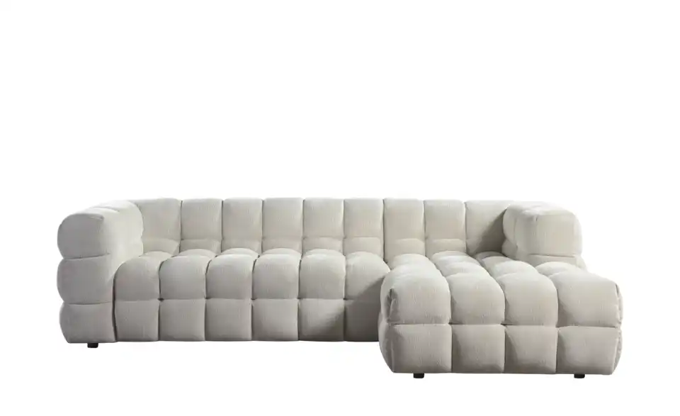 Ecksofa Vibana in moderner Bubble-Optik, Frontansicht
