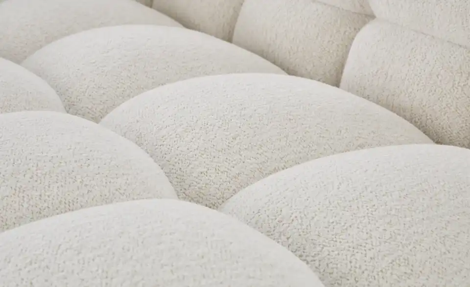 Ecksofa Vibana in moderner Bubble-Optik, Detailansicht