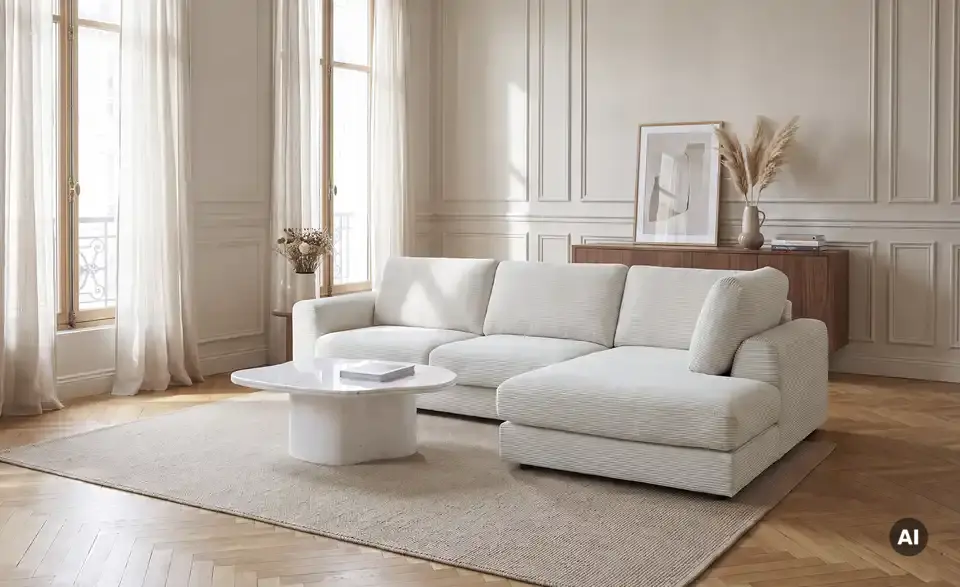 Primo Ecksofa Elina, in Wohnsituation