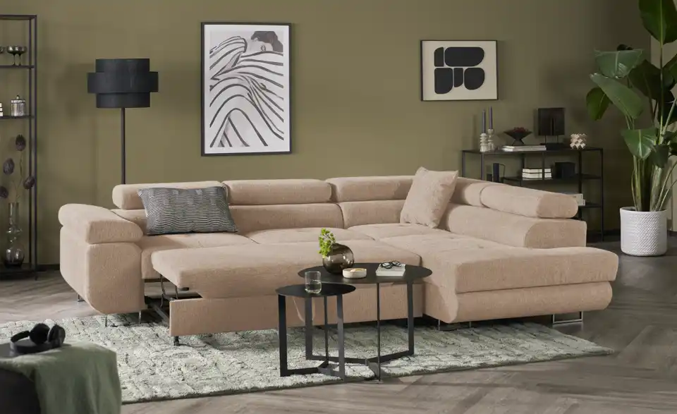 Ecksofa Tereccia mit Schlaffunktion, Funktionsansicht