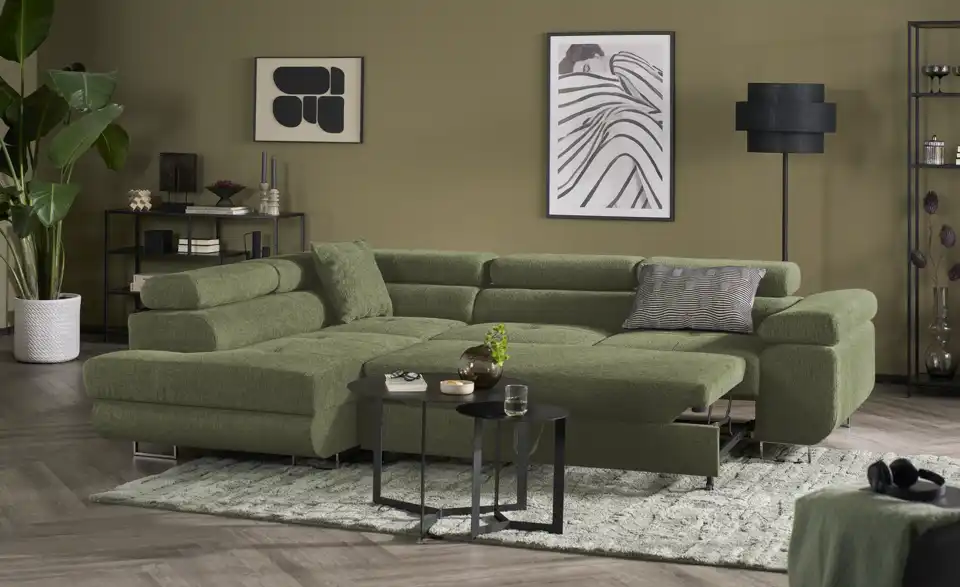 Ecksofa Tereccia mit Schlaffunktion, Funktionsansicht