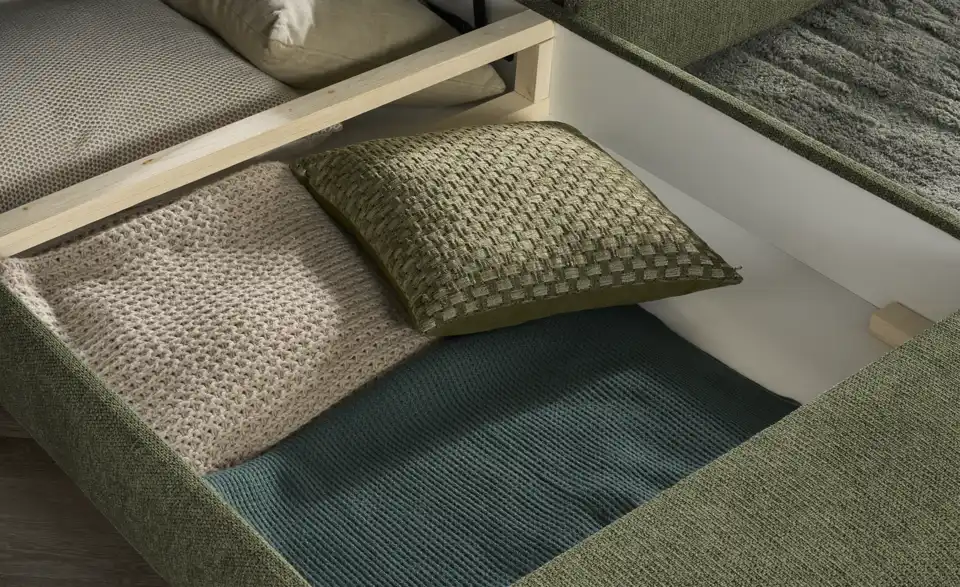 Ecksofa Tereccia mit Schlaffunktion, Detailansicht
