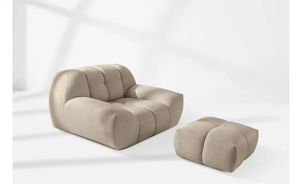 KONSIMO Polstermöbel 4er-Set Vena in Bubble Optik, in Wohnsituation