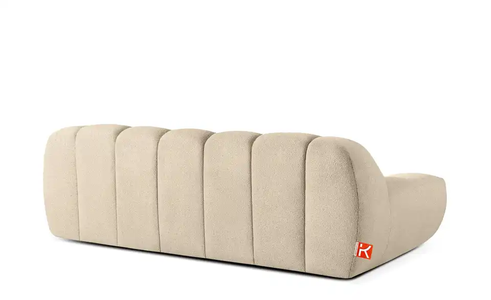 KONSIMO Polstermöbel 3er-Set Vena in Bubble Optik, Rückansicht