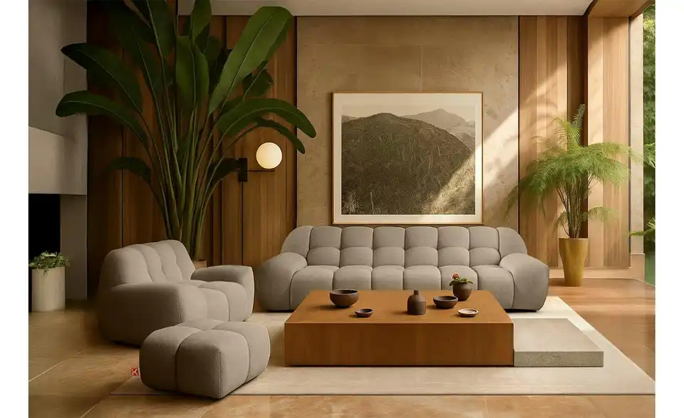 KONSIMO Polstermöbel 3er-Set, in Wohnsituation